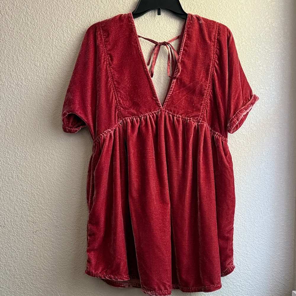 Free People Ivy Velvet Mini Dress